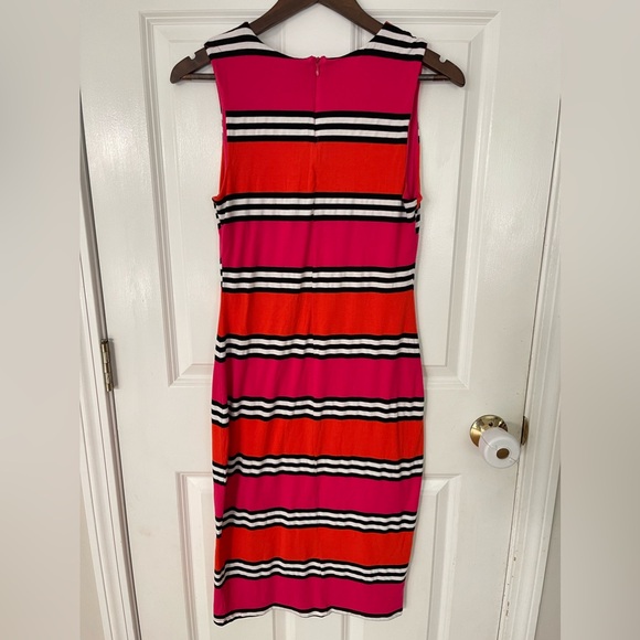 Premise Pink Orange Striped Dress - Picture 5 of 8